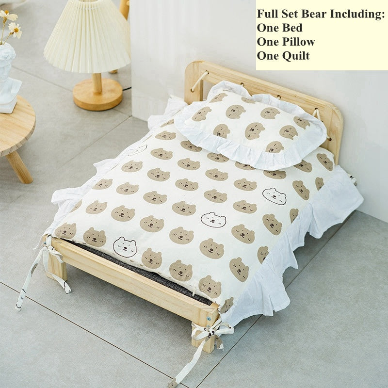Cat Bed With Removable And Washable Blanket