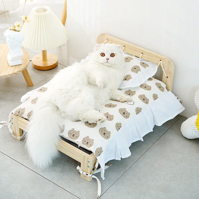 Cat Bed With Removable And Washable Blanket