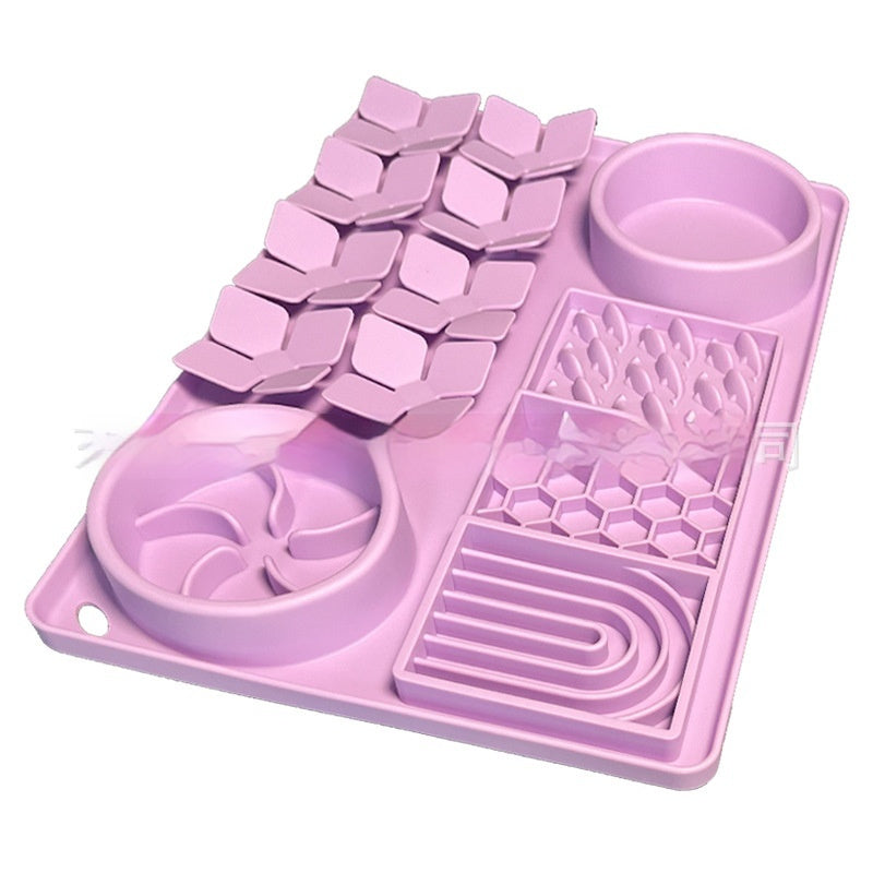 Suction Cup Slow Food Mat Dog Licking Mat
