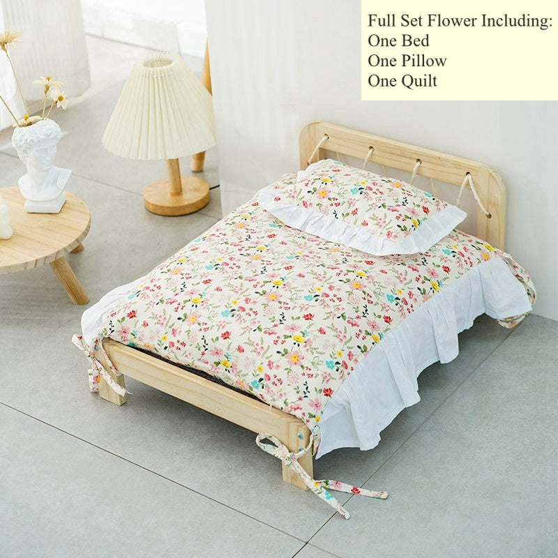 Cat Bed With Removable And Washable Blanket
