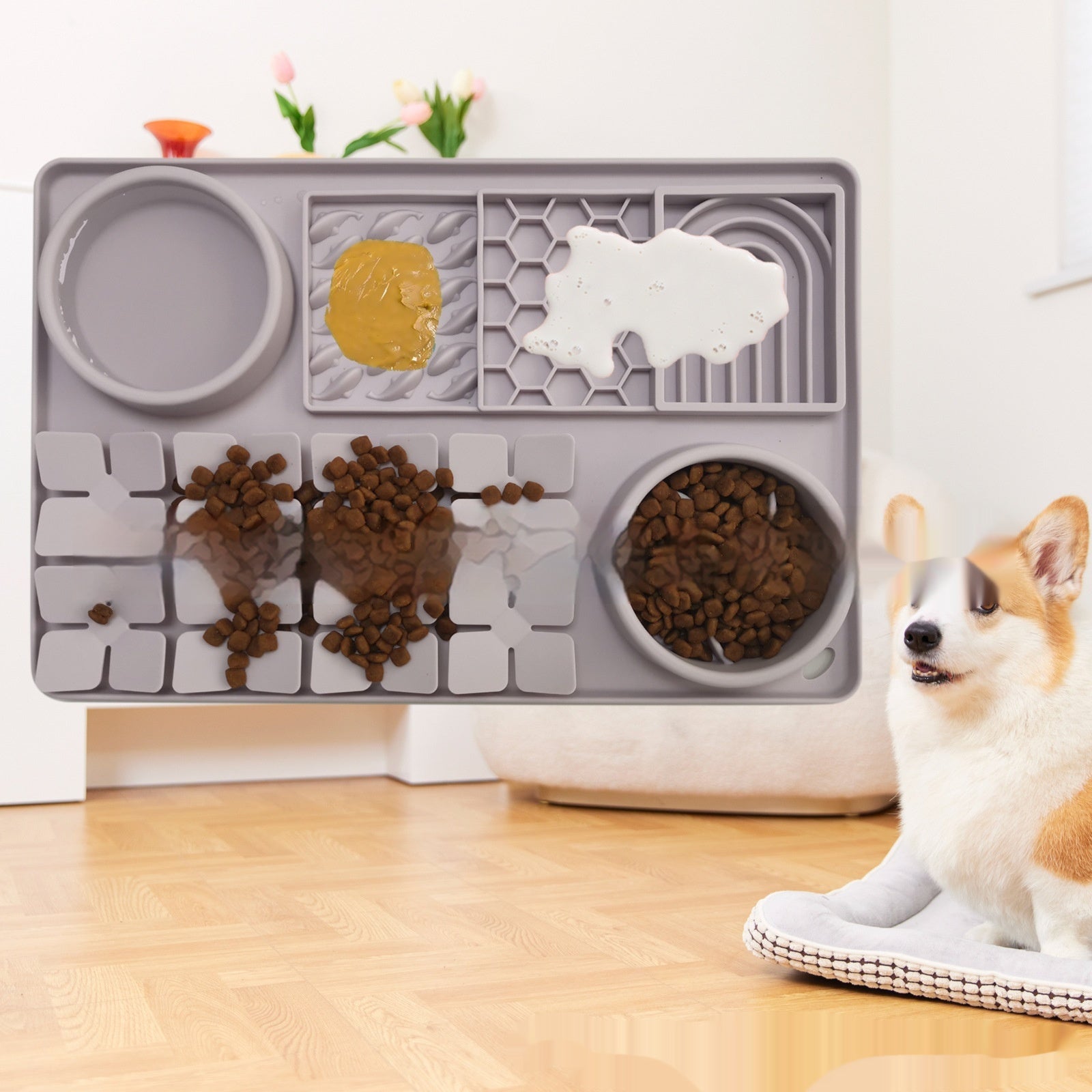 Suction Cup Slow Food Mat Dog Licking Mat
