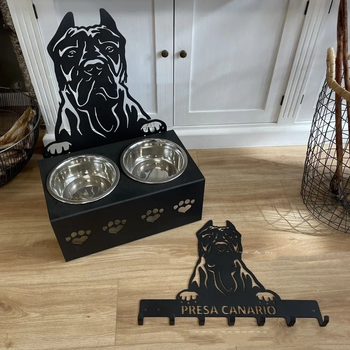 Personalized Dog Food Bowl Holder